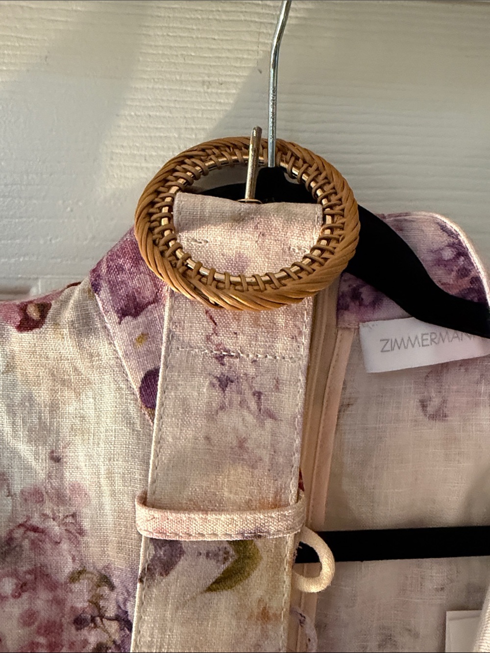 Zimmermann Floral Watercolor Silk Dress in Lavender and Peach - Picture 4 of 4